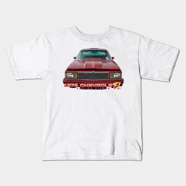 1978 Chevrolet El Camino Pickup Kids T-Shirt by Gestalt Imagery